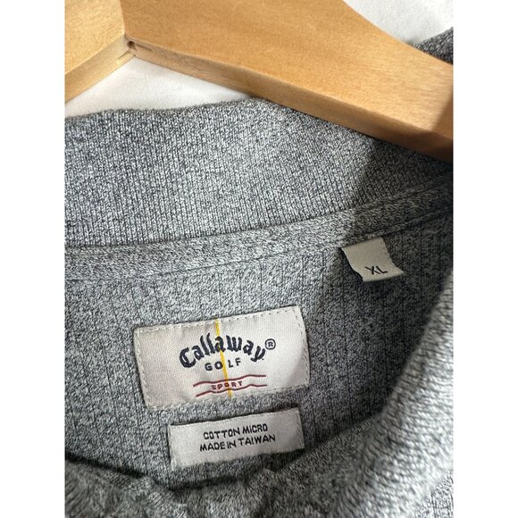 Callaway Golf Long Sleeve Two Button Polo size XL Men Gray - Picture 2 of 8
